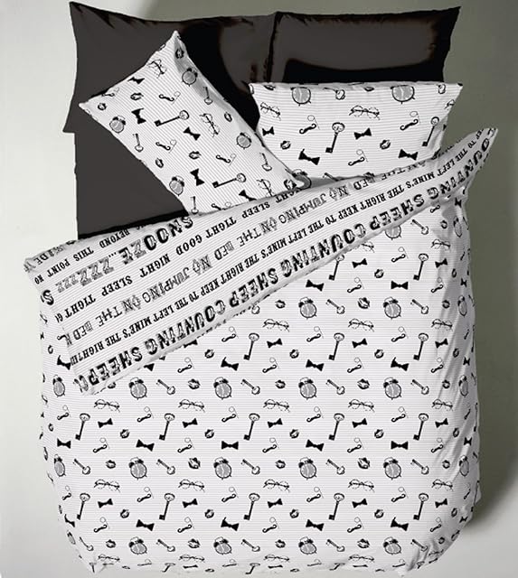 Catherine Lansfield Single Counting Sheep Quilt Set, Multi-Colour