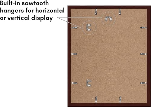 Vista 570 de Americanflat Portarretratos de 8 x 12 pulgadas con plexiglás pulido, juego de 2 portarretratos de 6 x 8 pulgadas con paspartú o para fotos de 8 x 12