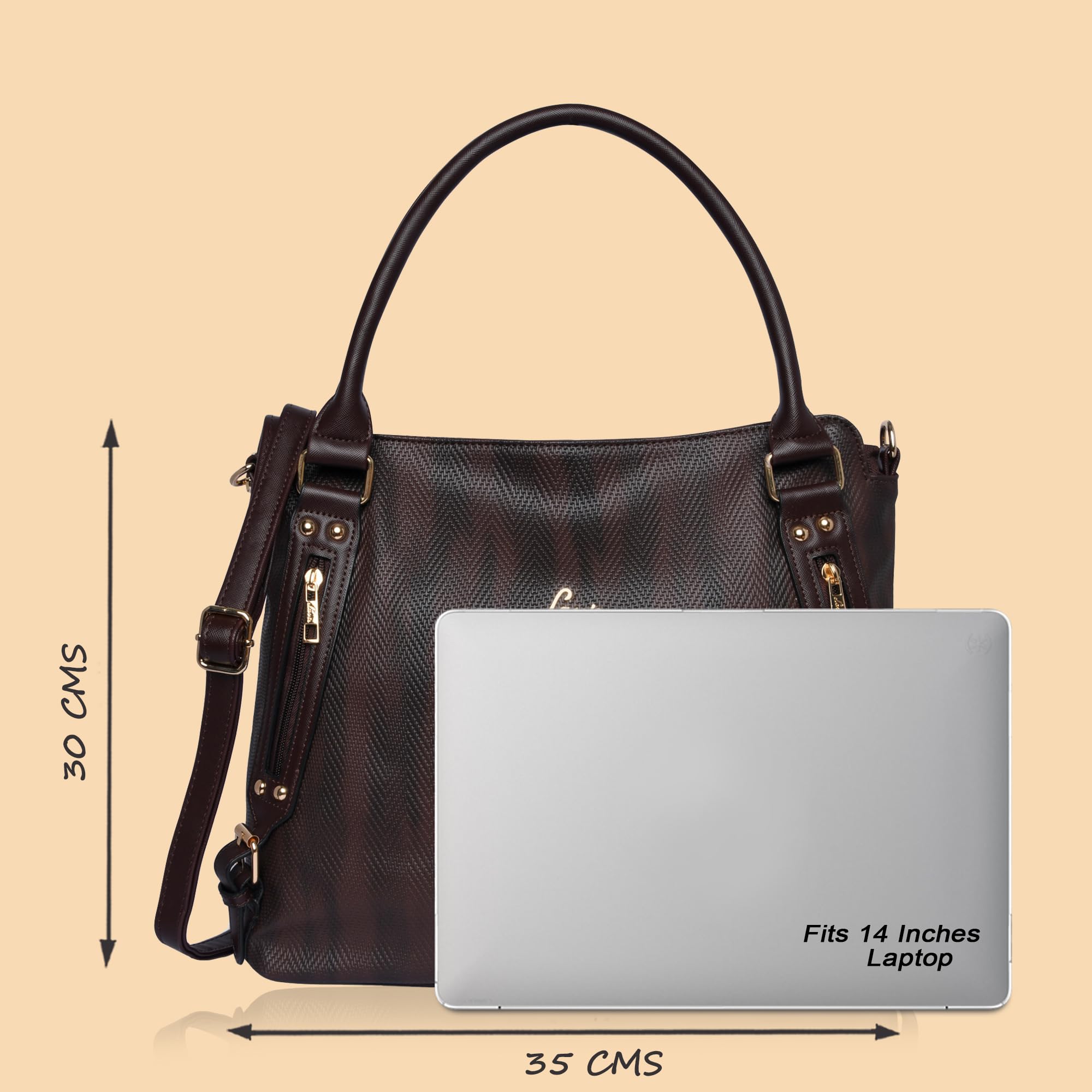 Lavie Women's Faroe Satchel Handbag for Women | Satchel Bag for Work | Ladies purse | Stylish Shoulder Bag | Gift For Women 2