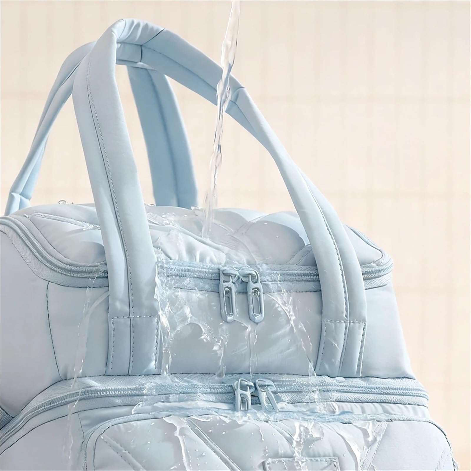 Sac Isotherme Repas Sac à déjeuner isolé Double Couche, Pochette résistante de Grande capacité, Durable et Portable for Pique-Nique Camping 1 pièce(Deeep Blue)
