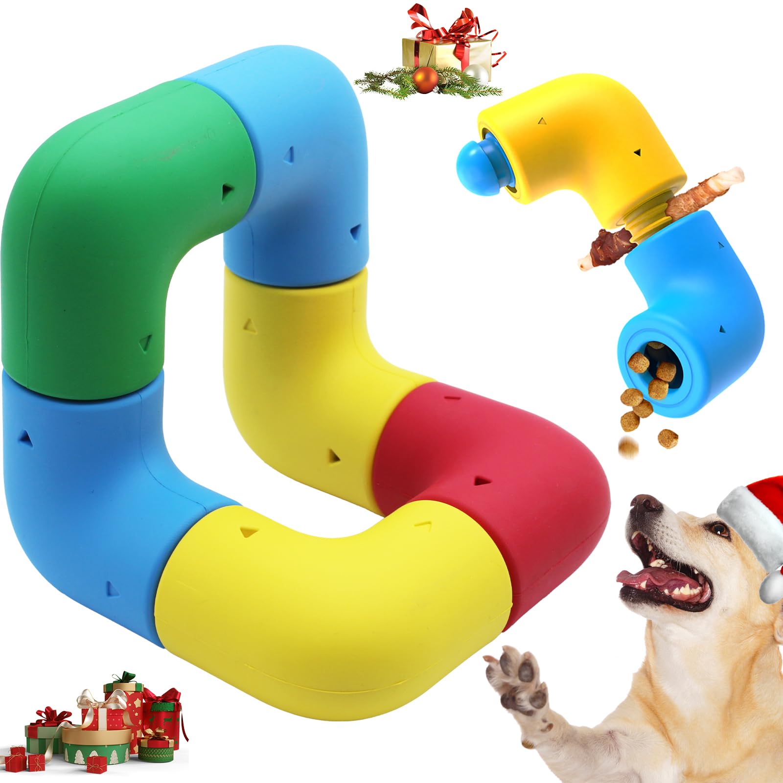 YZHDUXIU Dog Puzzle Toys for Smart Dogs, Puzzle Interactive Dog Toys, Pupp Brain StimulatingToy for Bored Dogs, Christmas Dog Toys (6 Pieces)
