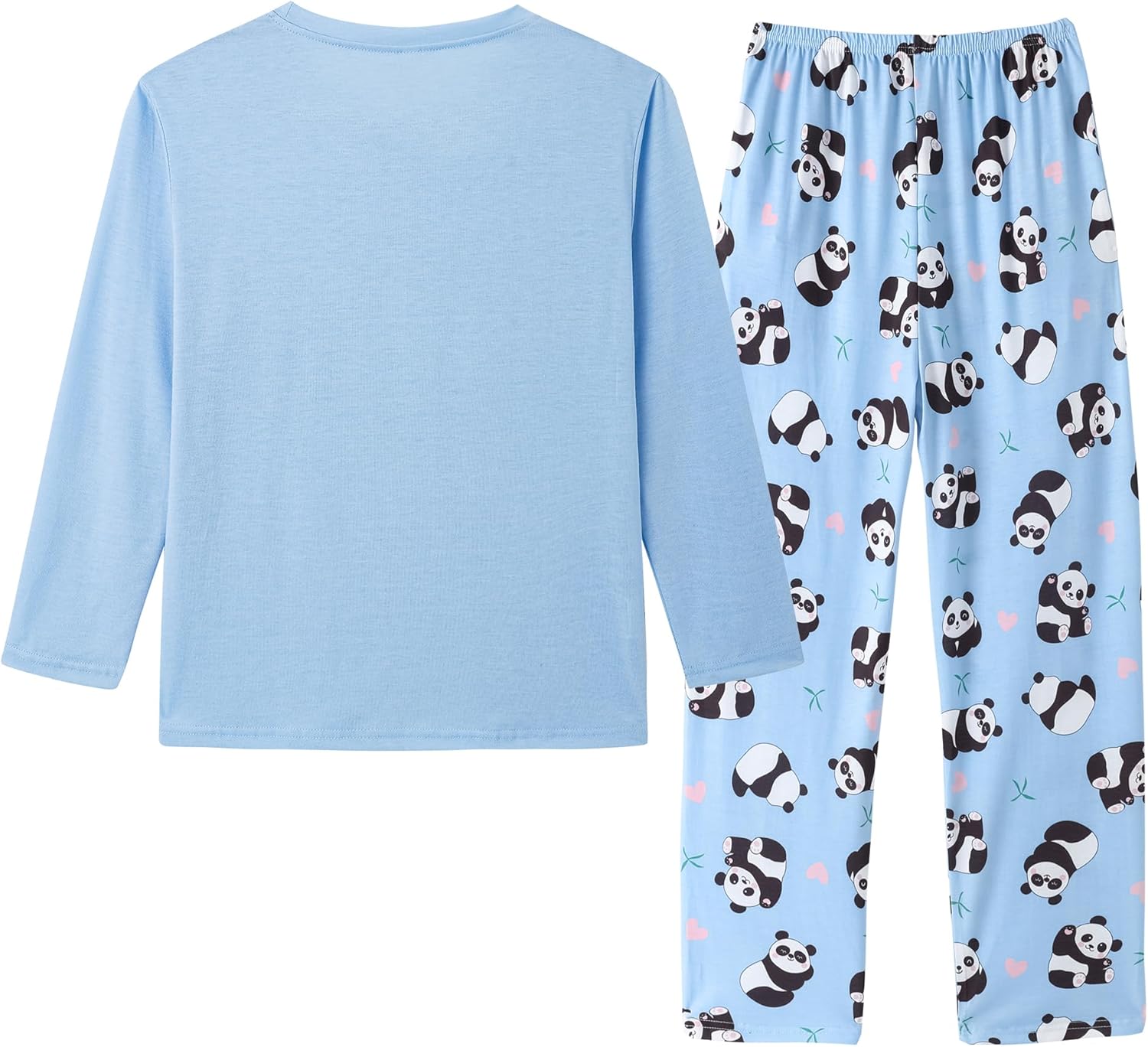 Girls Cotton Blend Pajama Sets Long Sleeve Long Pants Cartoon Sleepwear with Pockets Teen Girls 6 to 18 Years - Image 2