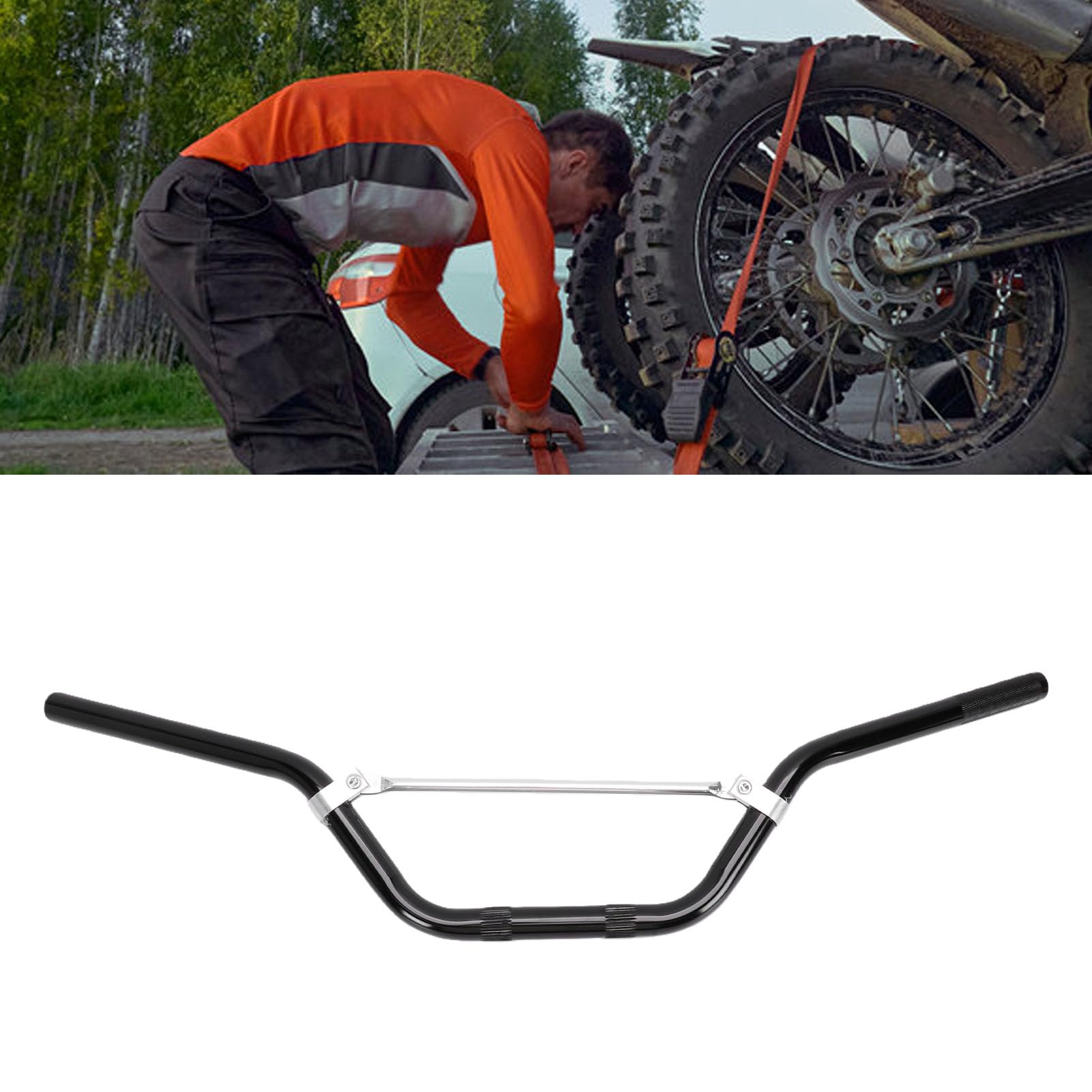 Elprico Manubrio Alluminio 7/8" 22mm per Moto Dirt Pit Bike ATV