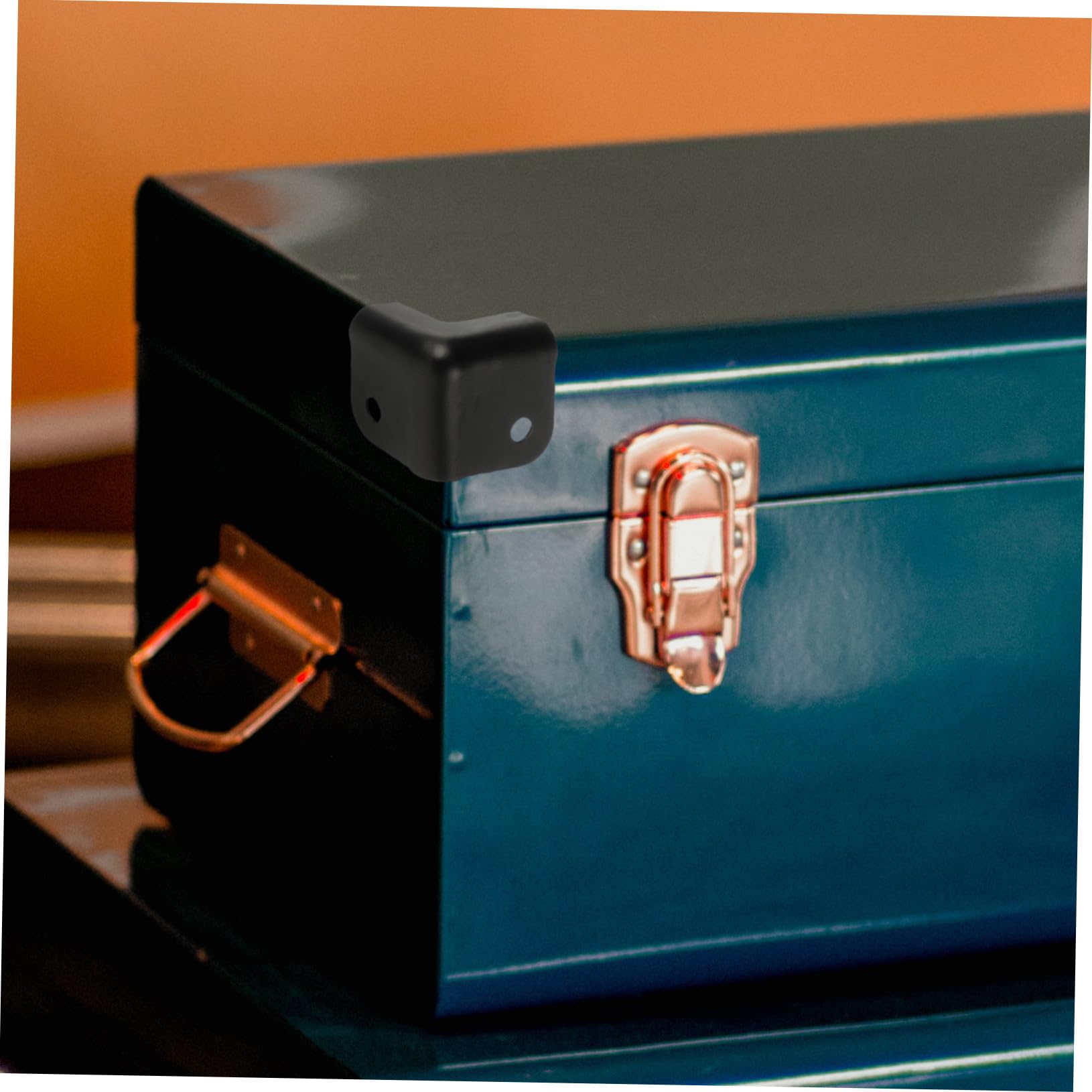 Protectores de Esquinas de Hierro Negro 16, para Cajas de Madera