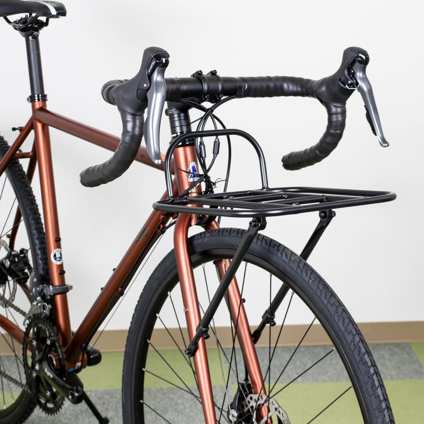 GORIX Portapacchi anteriore per bici MTB per bicicletta da strada (GX-RACK)
