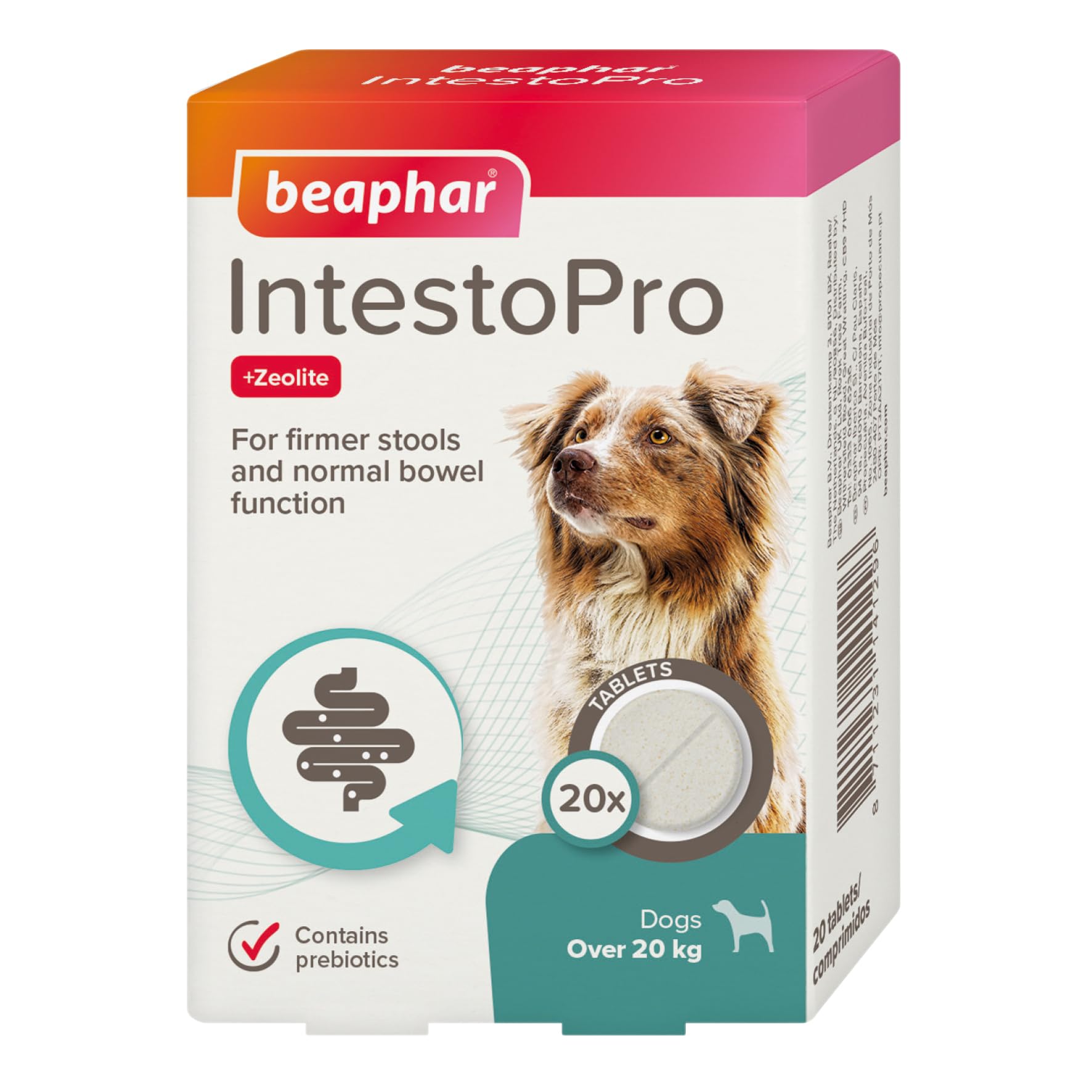 Beaphar IntestoPro Anti Diarrhea Tablet Large Dog 20 tab