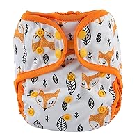 Vista 8 de Pañal para bebé, talla única, 8 libras a 36 libras (búho conejo zorro)