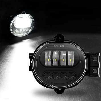 Daikokuya LED Fog Lights for Dodge 2002-2008 Ram 1500, 2003-2009 Ram 2500 3500 Pickup 2004-2006 Durango Upgrade and Modified 1 Pair Led Fog Lamp4 Oval