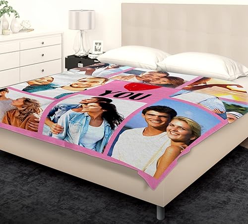 Miniatura 6 de SalaGraphics Manta personalizada con fotos, texto, regalos personalizados para parejas, mantas con fotos con mis propias fotos, mantas