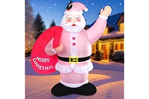 Pink Christmas Inflatable Outdoor Decoration