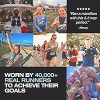 Vista 5 de Chaleco SWIFTVEST con Soporte para Teléfono para Correr con Botella de Agua de 500ml/17oz Chaleco de Hidratación Reflectante Ajustable Ligero