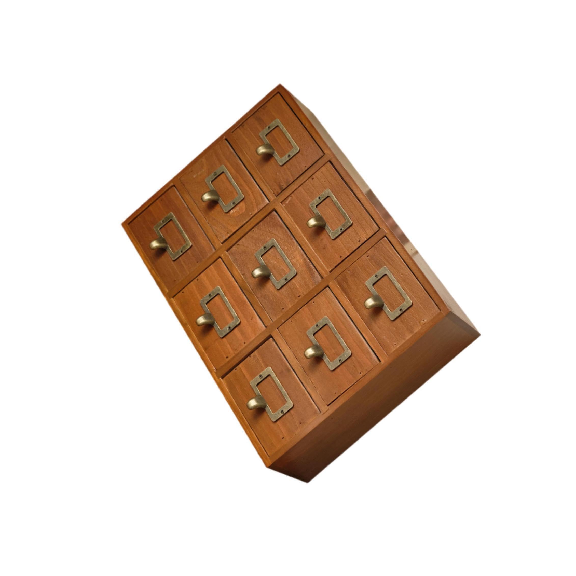 Cassettiera da tavolo vintage in legno, organizer per cassetti da ufficio, per soggiorno, utilizzabile a lungo, cassettiera da tavolo in legno,