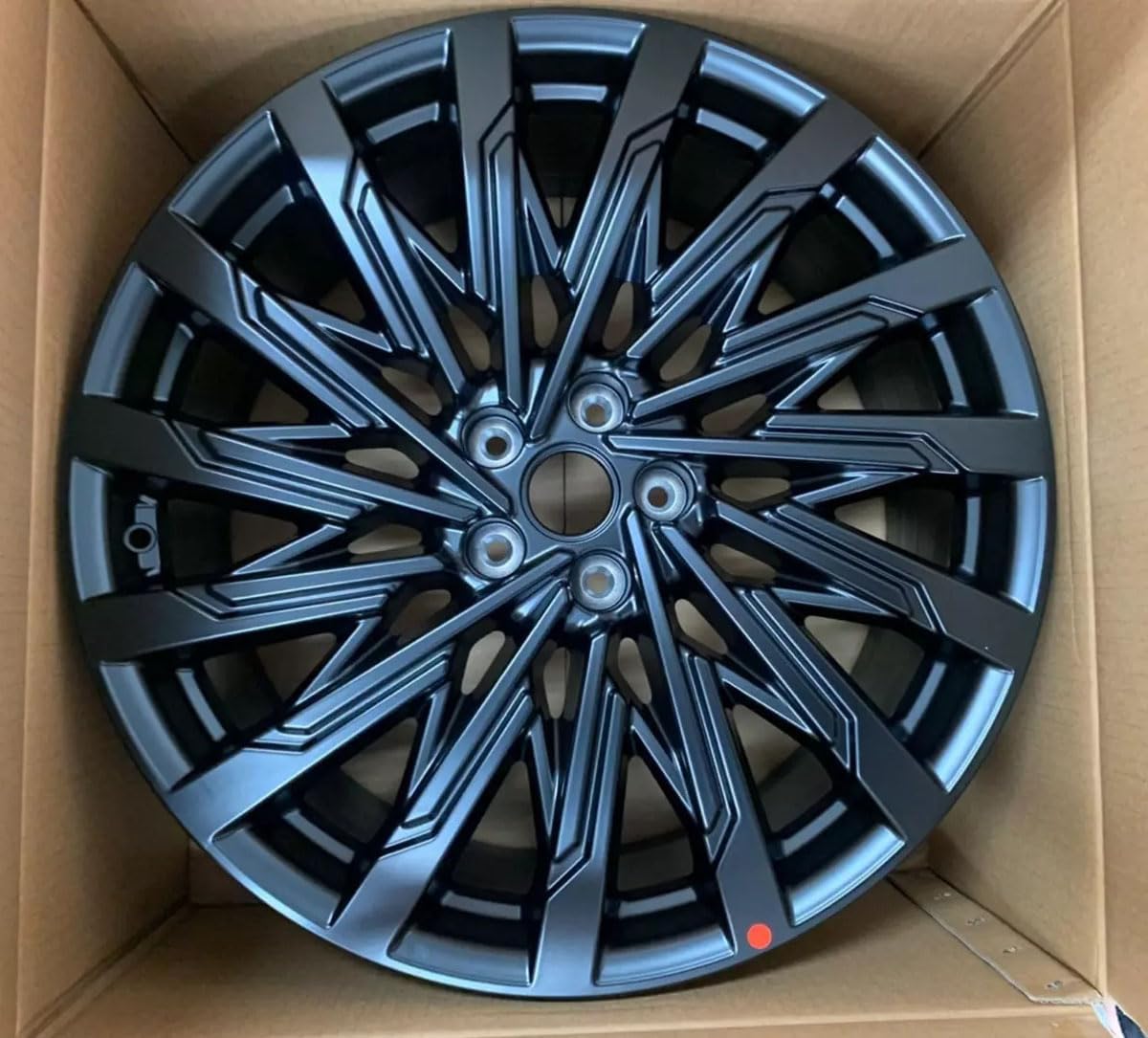 Genuine OEM 52910-P6330 21 Inch Aluminum Alloy Wheel Black Color / 52910P6330 Compatible with Hyundai Santa Fe 2024~ Caligraphy Black Edition