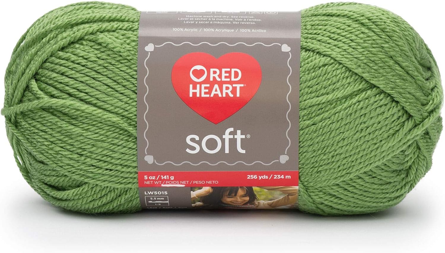 Red Heart Soft Yarn (3-Pack) Guacamole E728-4420