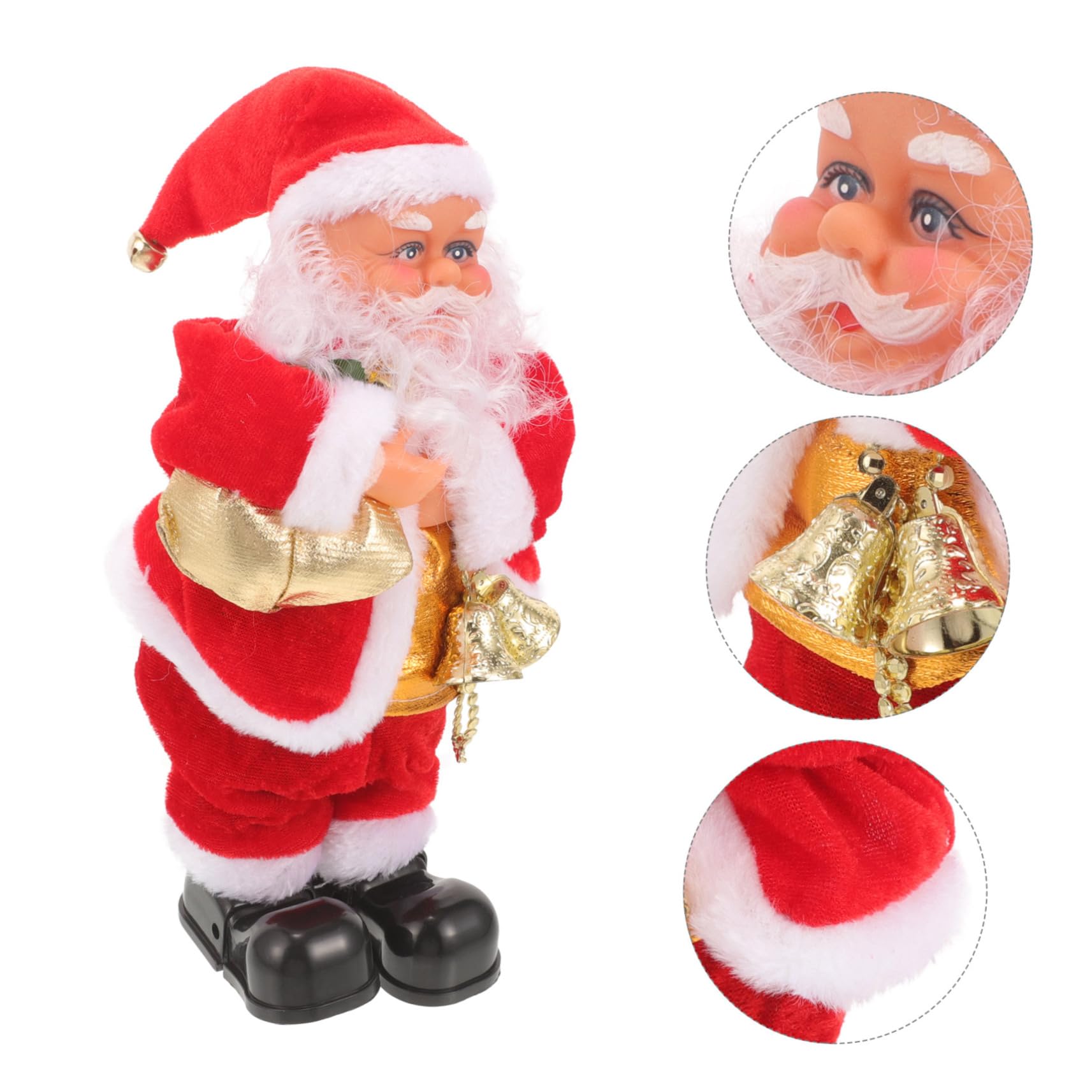 BESPORTBLE Papá Noel Musical Juguete de Papá Noel Creativo Decoración Navideña Hogar Adorno de Escritorio Suministros para Fiestas Juguete Musical