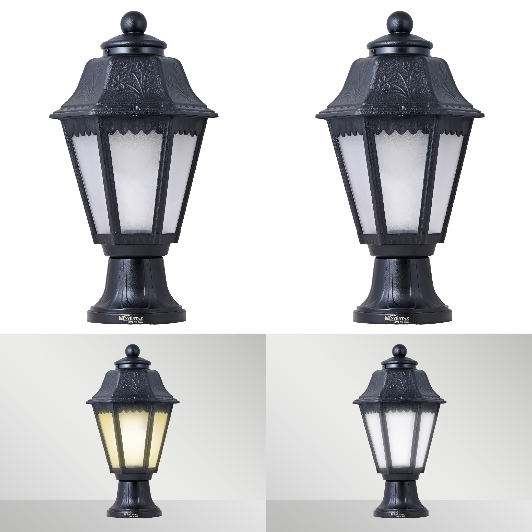 INVENTAA Tacita 12W LED Gate Light with 1 Yr Warranty | Waterproof Gate Lamp for Compound Wall Lights, Main Gate Lights, Outdoor Pillar Lights & Boundary Wall Lights (Warm White, Pack of 2)-image-6