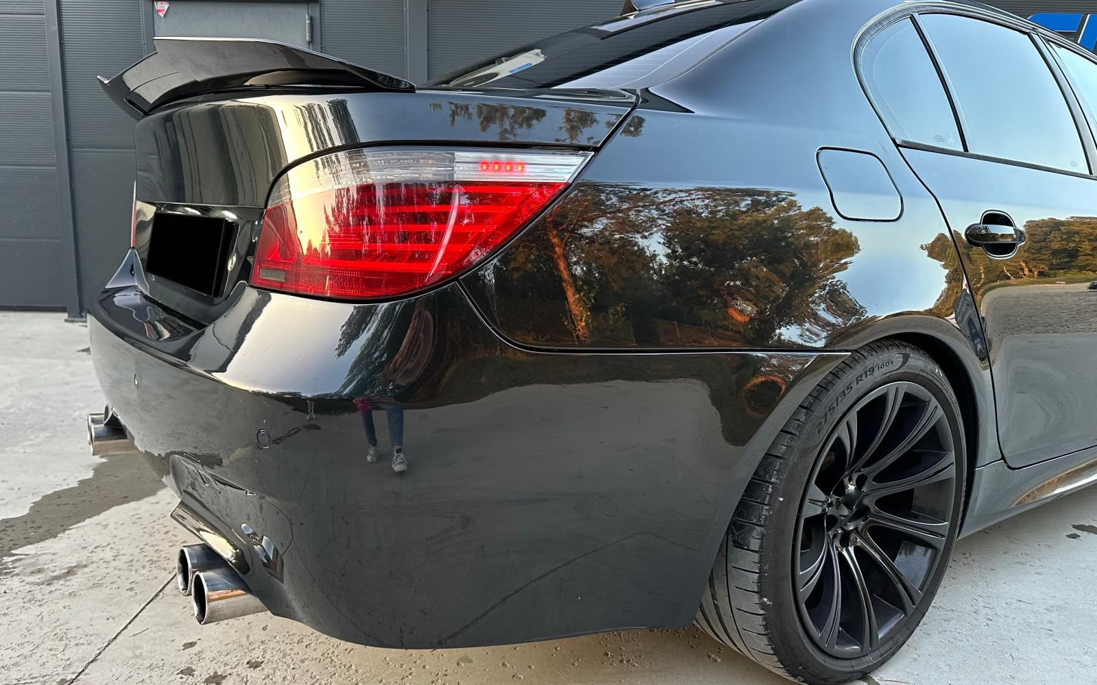 MpTuned Heckspoiler passend für 5er E60 Limousine 2004–2009, Spoiler Lippe Kofferraum PSM, ABS Kunststoff, Schwarz Glänzend, Sport Design, Einfache Installation