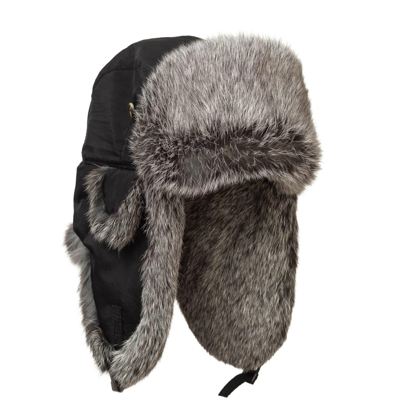Amazon.com: Mad Bomber Black Aviator Pilot Bomber Hat with Faux