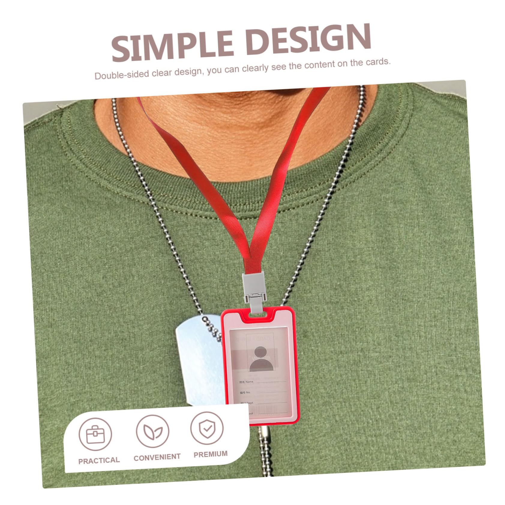 40stücke Id-kartenhalter Mit Lanyard Transparente Kartenhüllen Für Ausweise Mitarbeiter Und Studentenausweise Leicht Und Robust