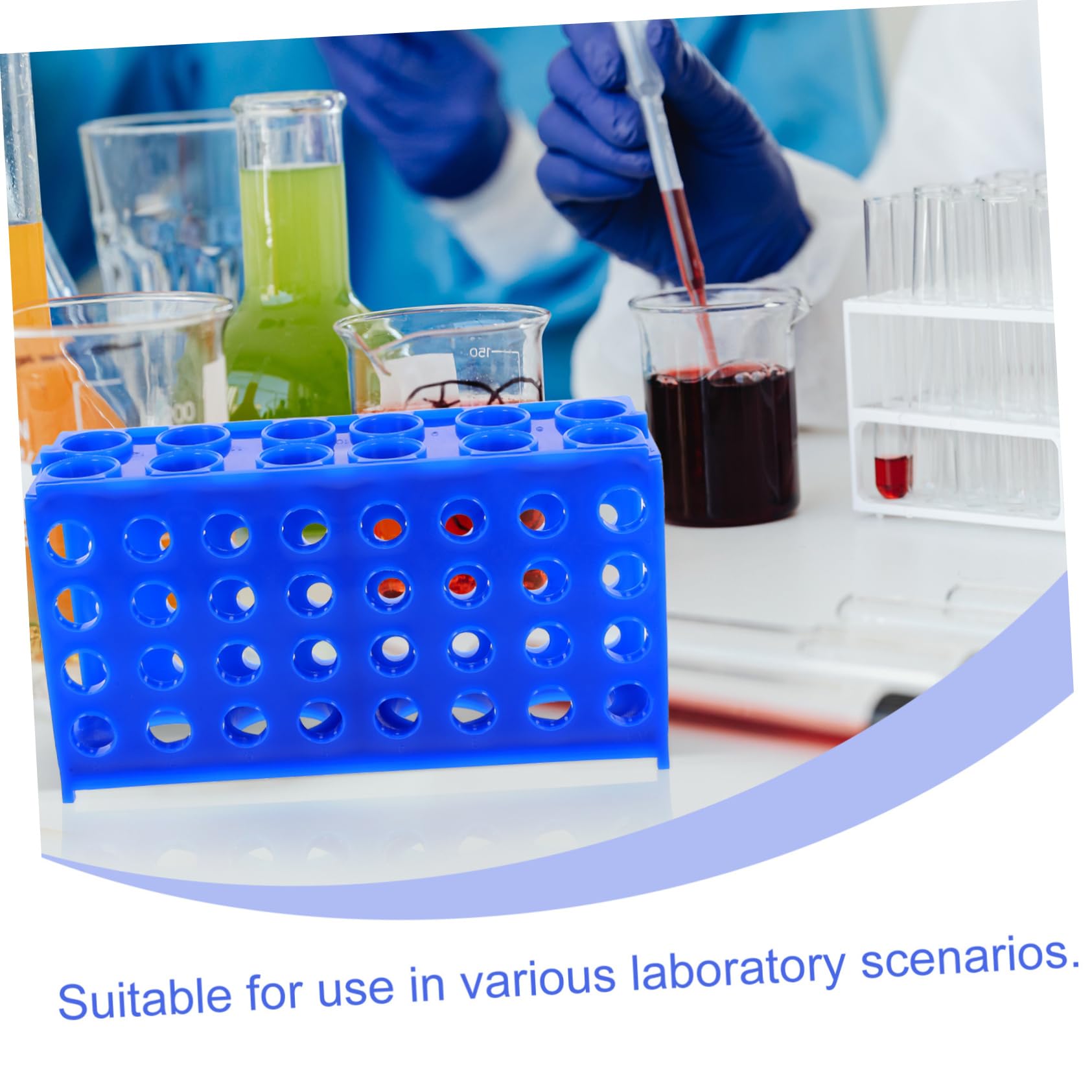 ULTECHNOVO Gradilla Para Tubos De Ensayo De 5 Piezas Riñonera Para Tubos De Muestra Soporte Para Accesorios De Laboratorio Almacenamiento Que Ahorra