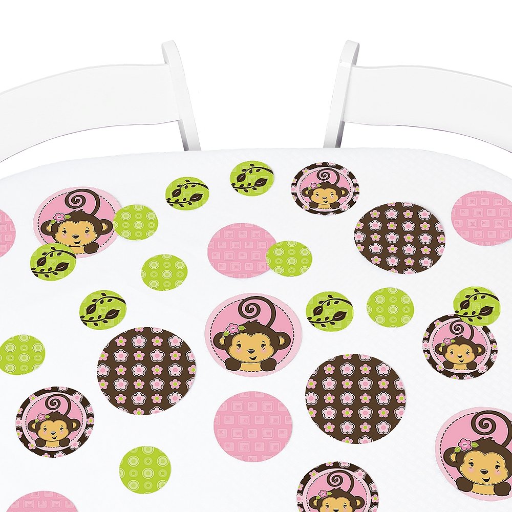 Amazon.com: Big Dot of Happiness Pink Monkey Girl - Baby Shower or ...