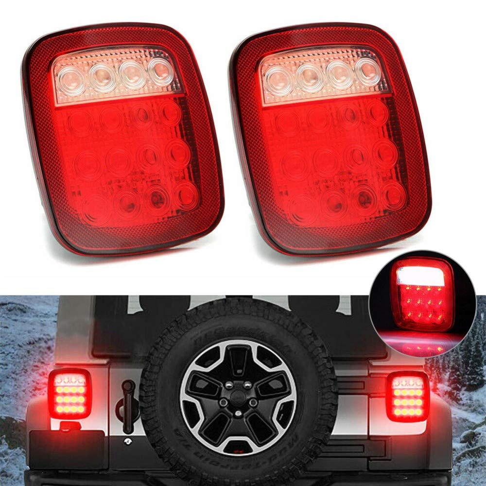 Buy 2Pcs 16 LED Stop Tail Turn Signal Marker Light Backup Reverse Brake