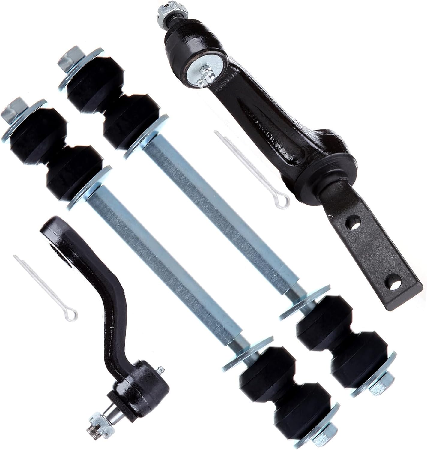 SCITOO 4pcs Front Suspension Kit Sway Bar End Link Idler Arm Pitman Arm Fit 1988-1992 For Chevrolet K1500 1988-1992 For Chevrolet K2500 1988-1992 For Chevrolet K3500