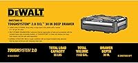 Vista 2 de DeWalt ToughSystem 2.0 DXL Unidad de cajón profundo (DWST08510)