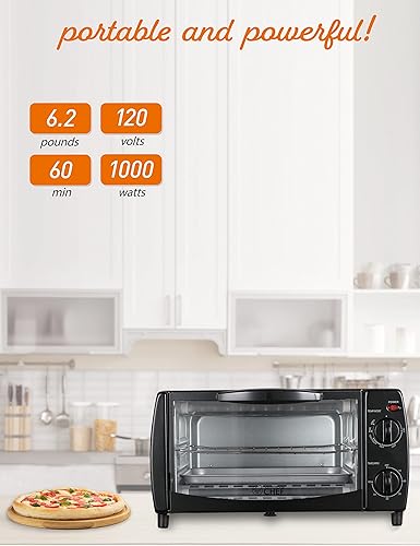 Miniatura 4 de Commercial Chef Horno tostador mecánico de 4 rebanadas de 10 litros