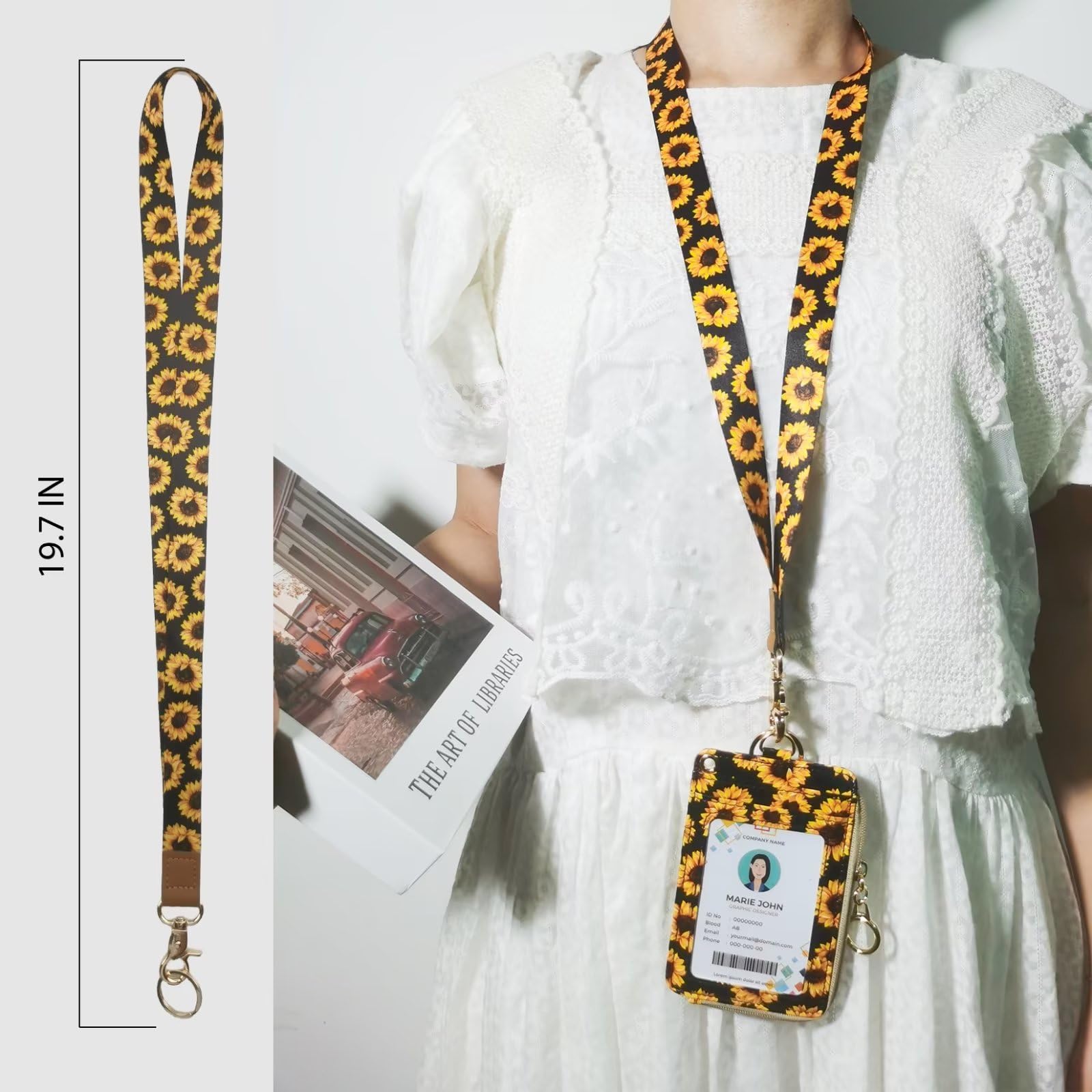 Sunflower Lanyard and Wrist Lanyards - Image 2