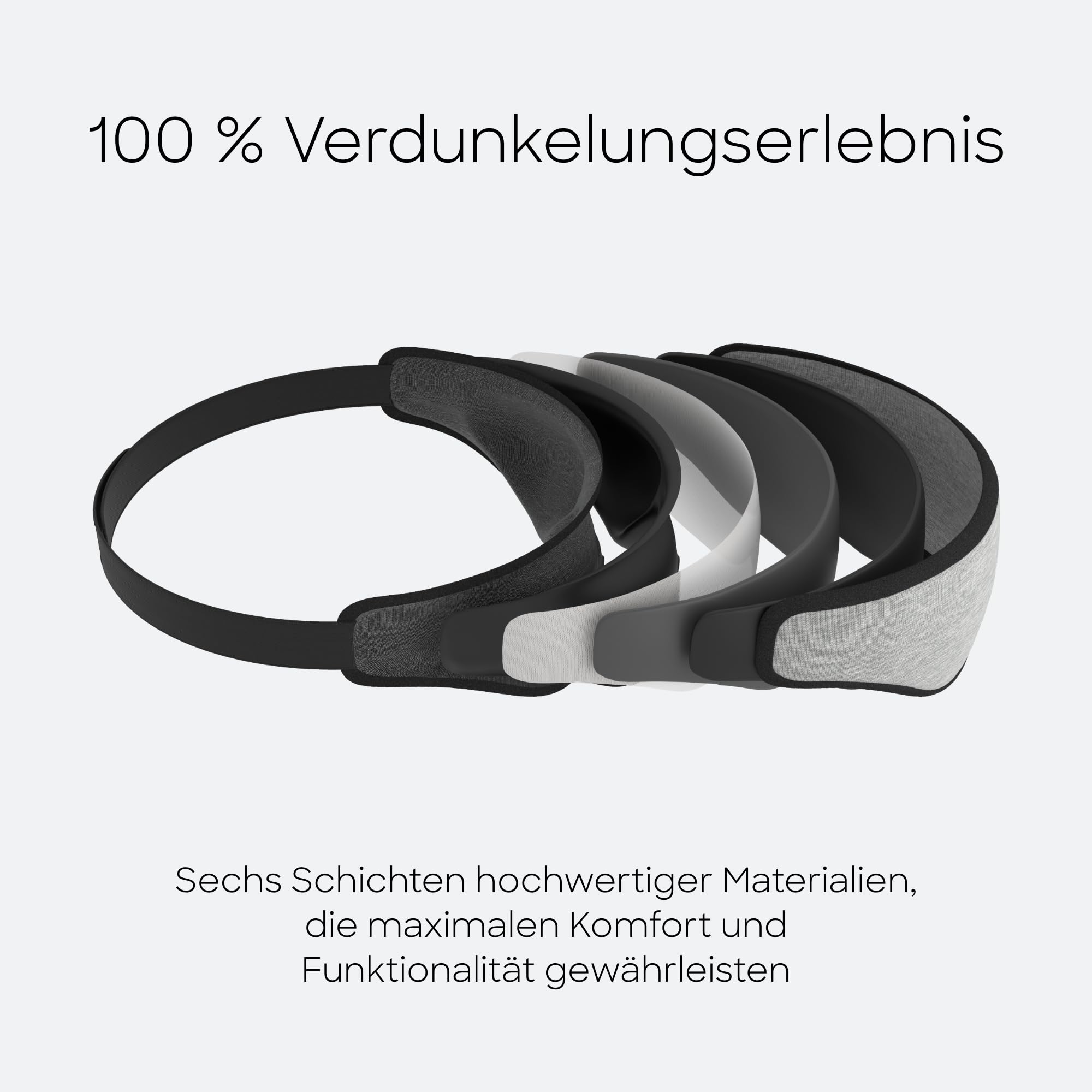 Ostrichpillow - Augenmaske | Ergonomische 3D-Maske | Passt Sich der Gesichtsform an | Maske zum Schlafen, Ausruhen, Entspannen | Blockiert Licht für Absolute Dunkelheit (Dark Night).