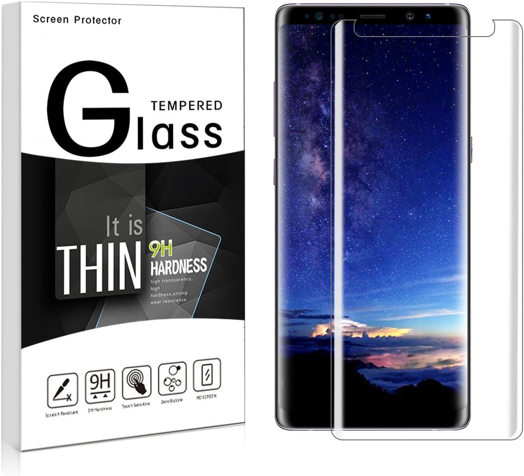 Parsion Galaxy Note8 Screen Protector, Tempered Glass Screen Protector for Samsung Galaxy Note 8, Galaxy Note8 Anti-Scratch Protection Film, Note 8 Screen Cover (Clear)