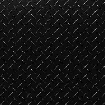2in. x 96in. - Aluminum Diamond Plate Sheet Metal, Genuine Commercial Grade Anodized Tread Plate - Made in USA Diesel Black