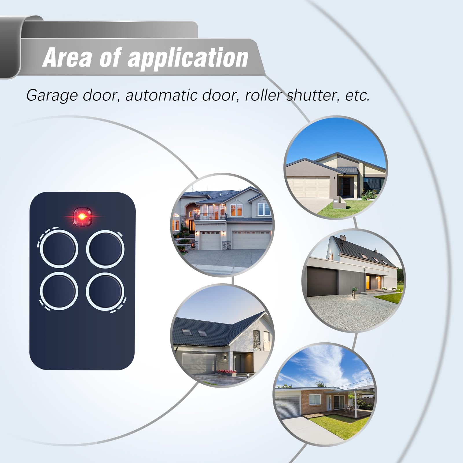 Telecomando Cancello 433MHz Compatibile Genius 4 Canali Garage ECHO TX4 433 RC TX2 433 RC 2 Pezzi