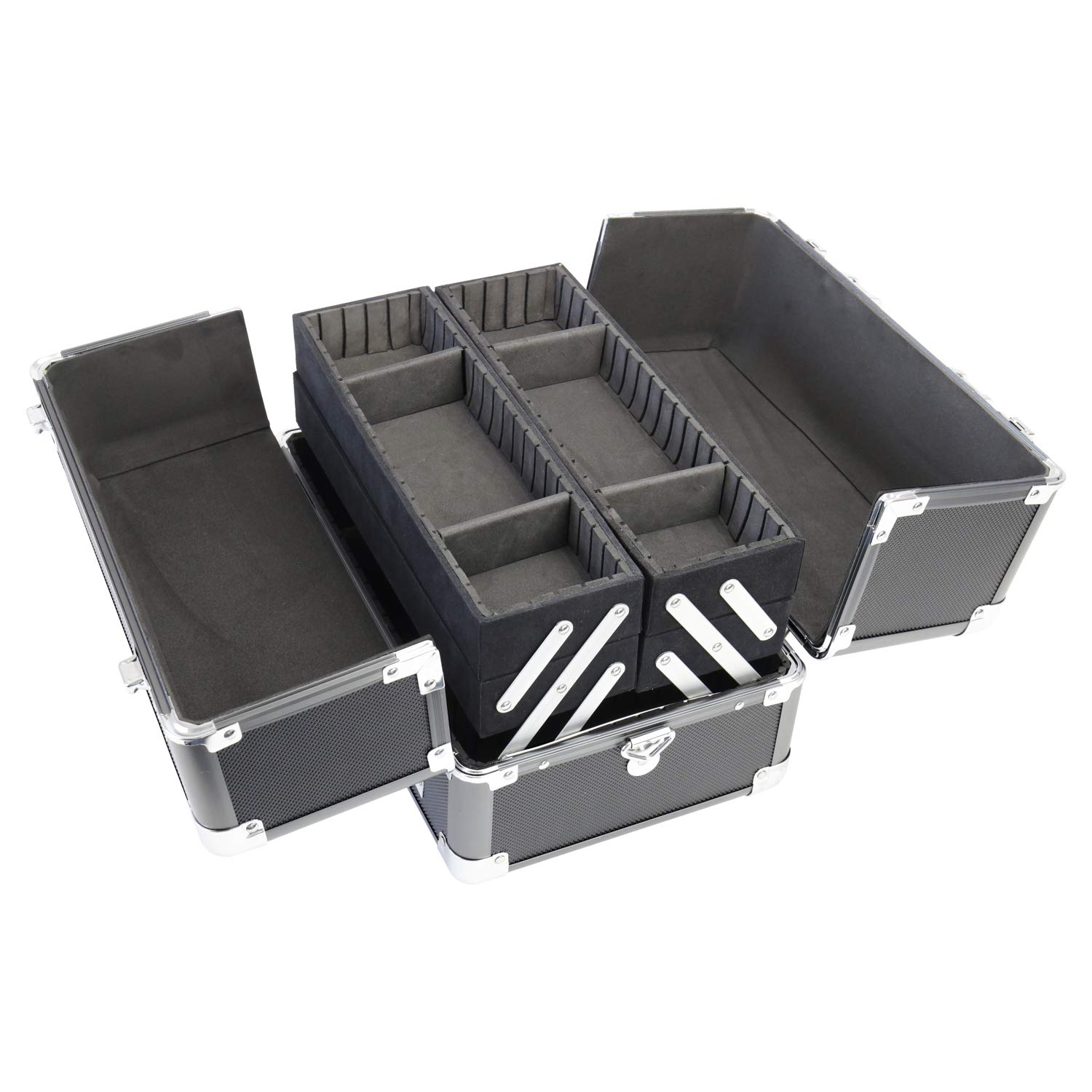 HMF 14901-02 kosmetyczka, Vanity-Case, pudełko do makijażu, uniwersalne etui, 33 x 22,5 x 24 cm
