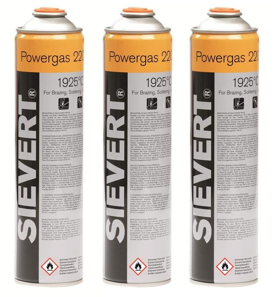 Sievert 5 x Gasflaschen Powergas