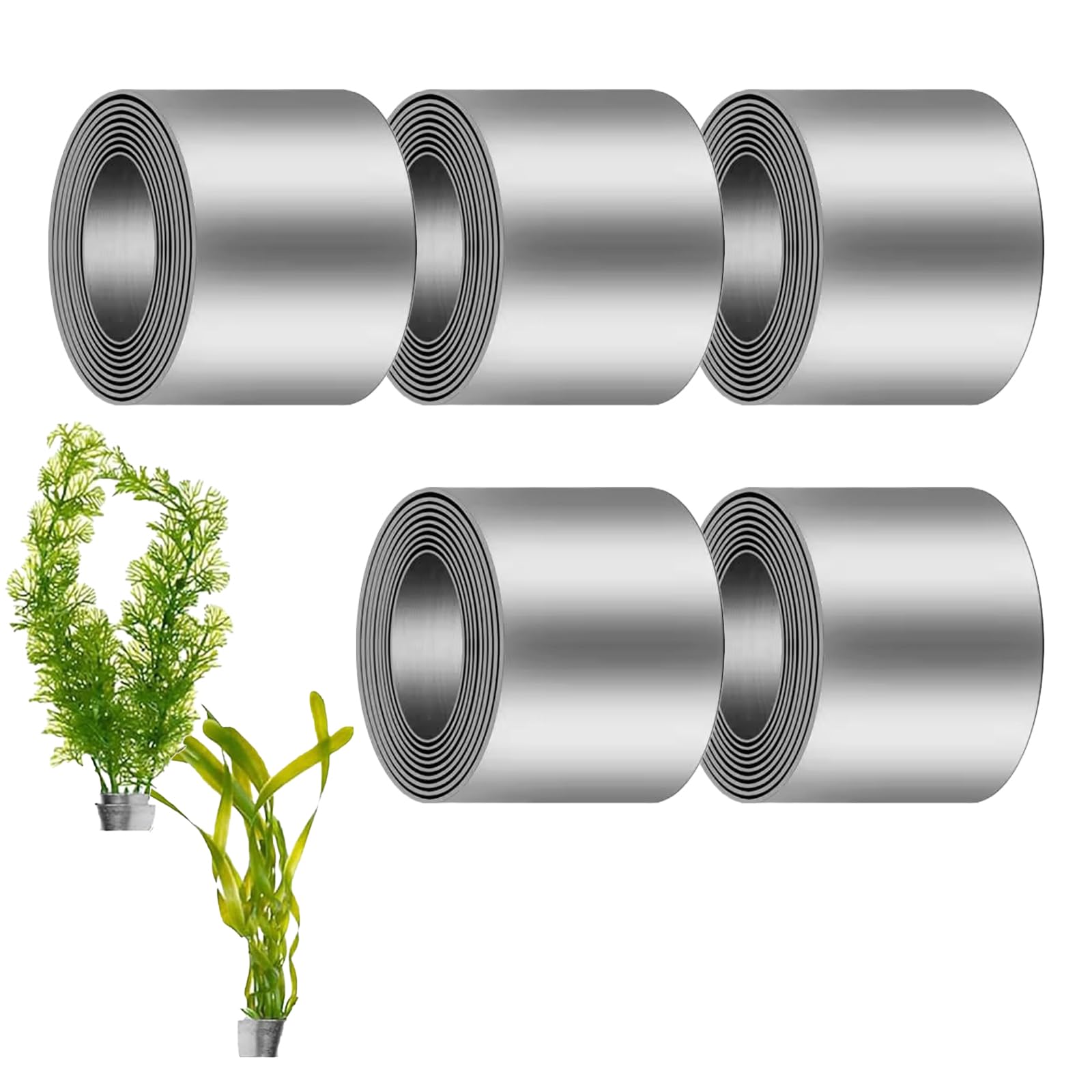 Pesi Per Piante D'Acquario 5 Rotoli | In Piombo Piegabile Per Fissare Piante Vive | Anti-Galleggiamento - Foto 2