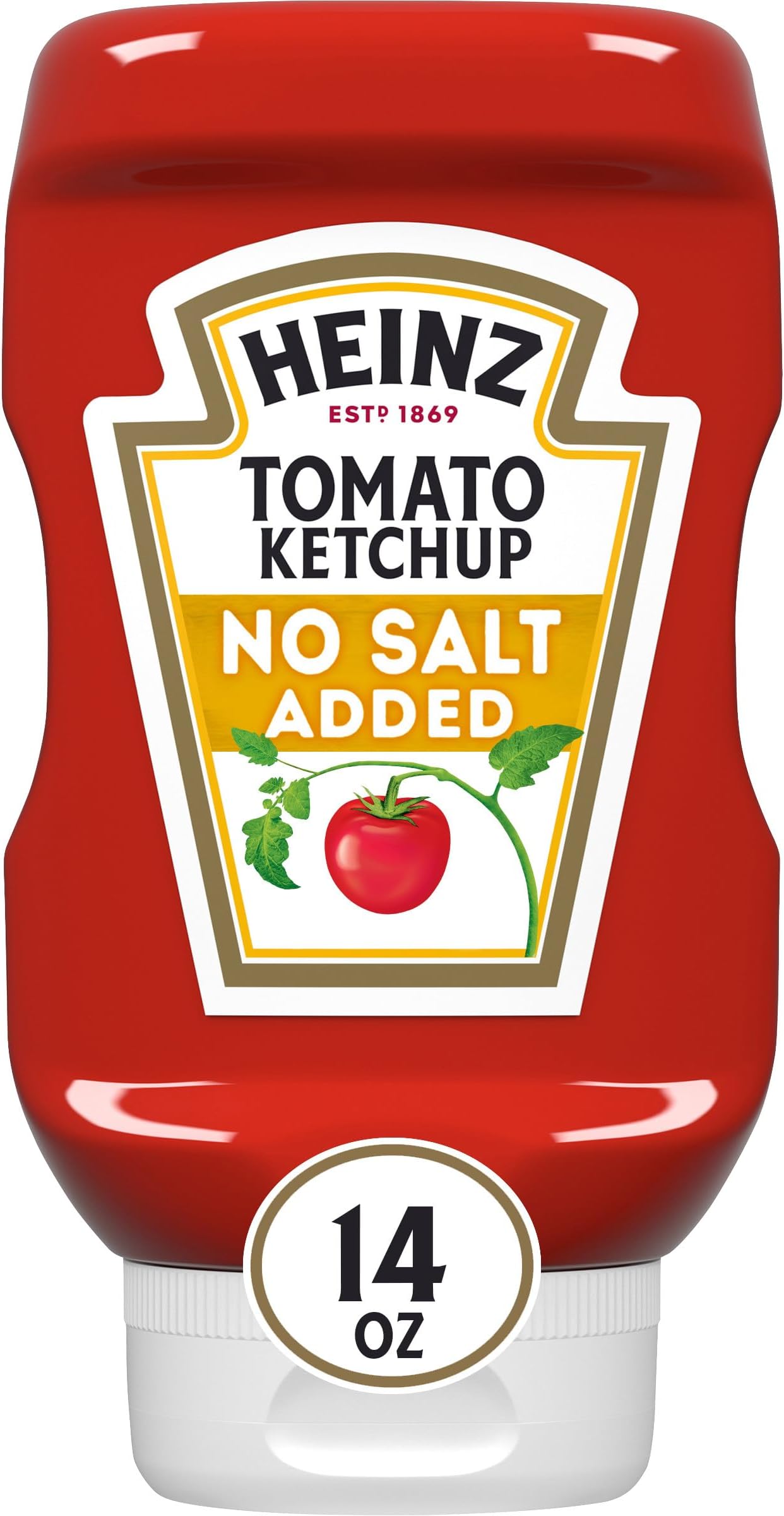 Tomato Ketchup with No Salt Added, 14 oz Bottle