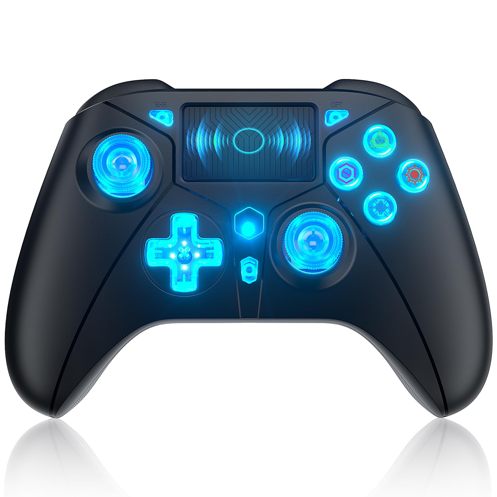 Buy TURPOWWireless Controller for PS4 RGB Gamepad Remote Control 