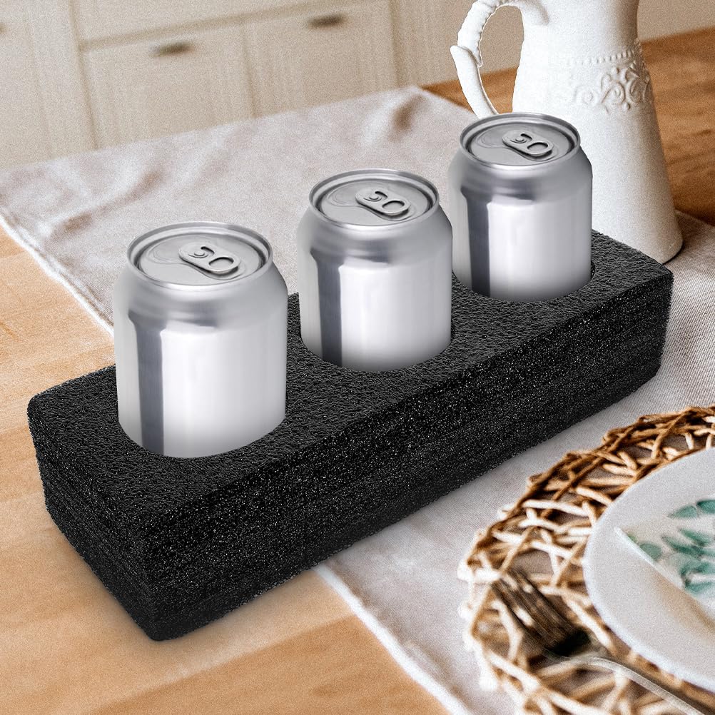 GANAZONO Porte-Gobelet En Mousse 3pcs 8 Plateau Porte-Gobelets Porte-Boissons Plateaux À Emporter Porte-Café Outil D'emballage De Boissons Pour Camping Restaurant Réfrigérateur Décor À La