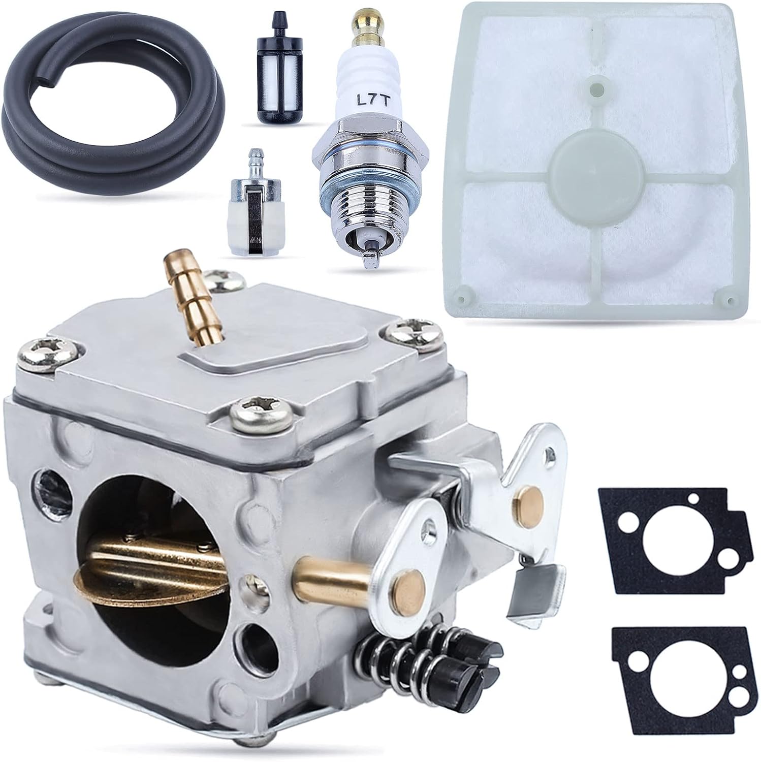 Adefol Carburetor with Air Fuel Filter Fuel Line kit for Stihl 041 041AV 041 for Farm Boss Gas Chainsaw 1110-120-0609