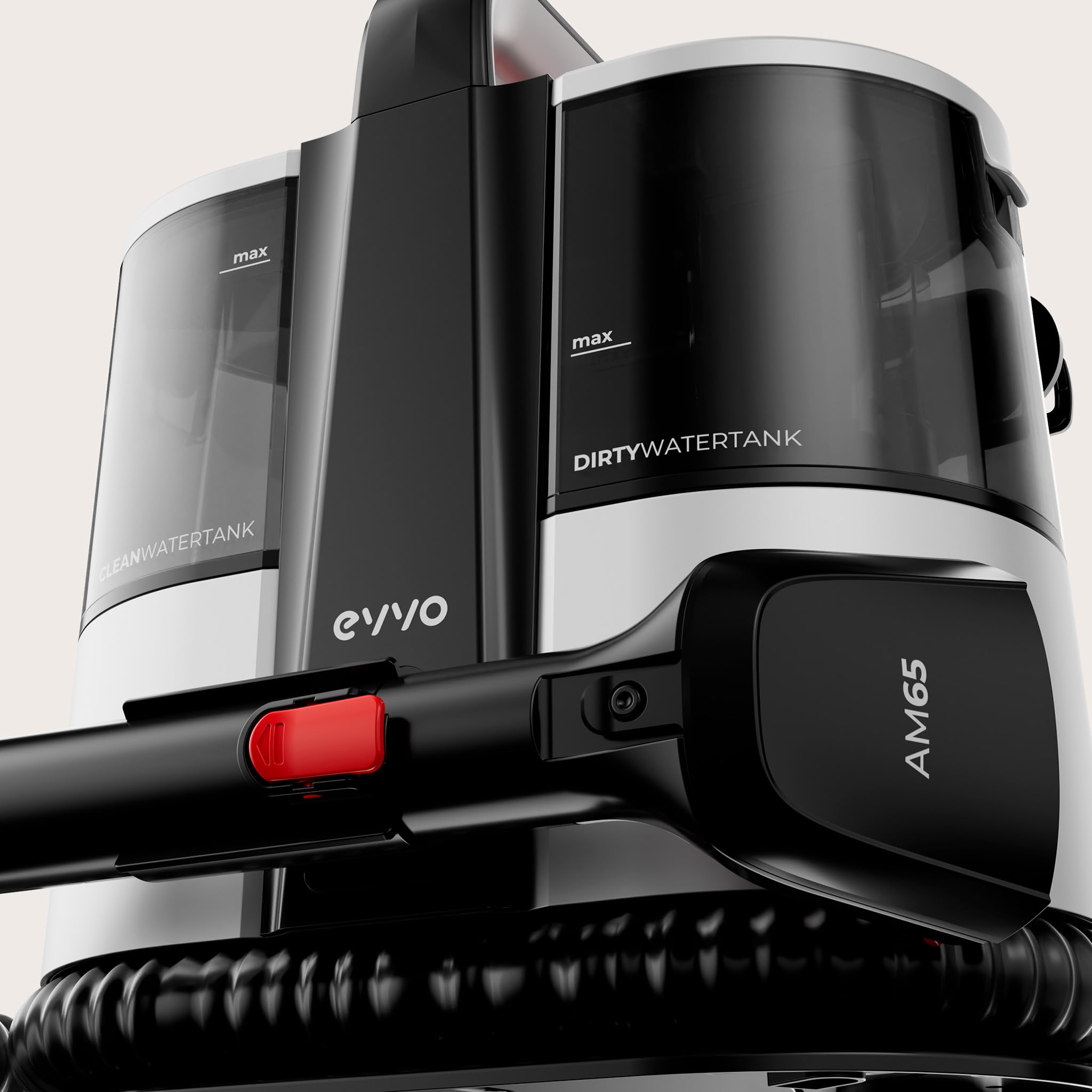 EVVO AM65 wydajny środek do czyszczenia dywanów i tapicerki o mocy 600 W, odkurzacz wodny do tapicerki, sof i samochodów, urządzenie do czyszczenia tapicerki z funkcją spryskiwania i ssania, oddzielne