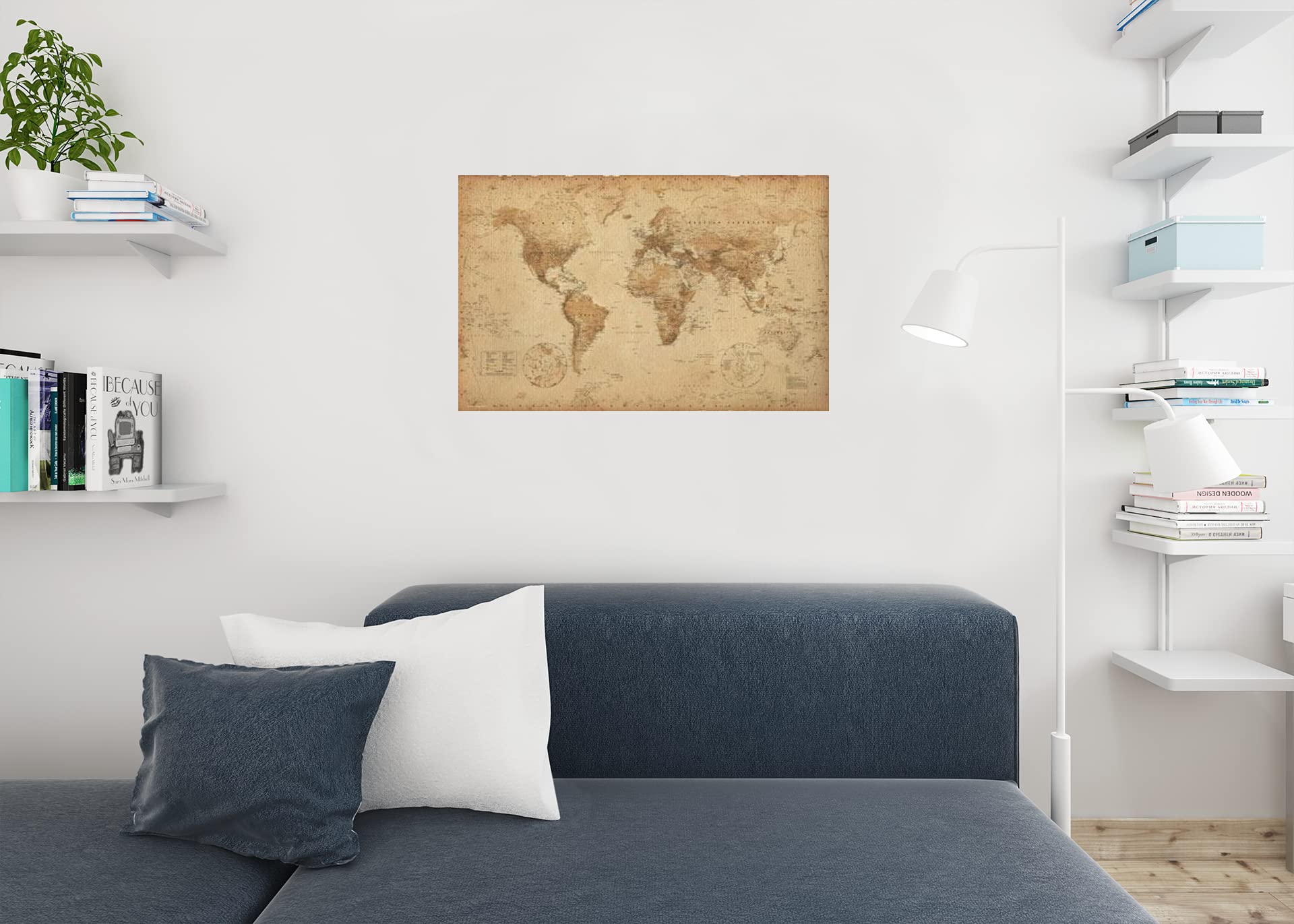Laminated Southern States USA 1883 Antique Style Map Travel World Map With Cities In Detail Map Posters For Wall Map Art Geographical Illustration Tourist Travel Poster Dry Erase Sign 24x16