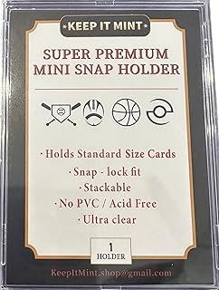 KeepItMint 20 Count Mini-Snap Trading Card Protector Baseball 35 pt Standard Size Bundle