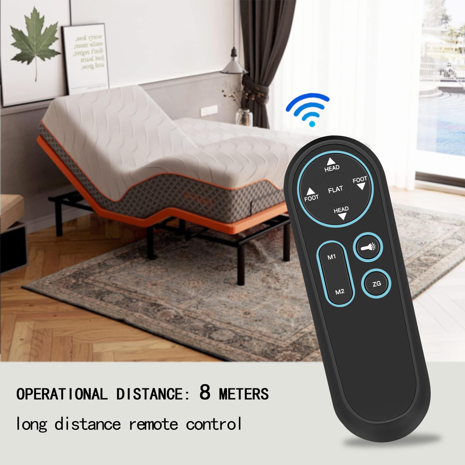 Replacement Remote Control Compatible with iDealBed S4 Nebula Luxury Hybrid Mattress + 3i Custom Adjustable Bed