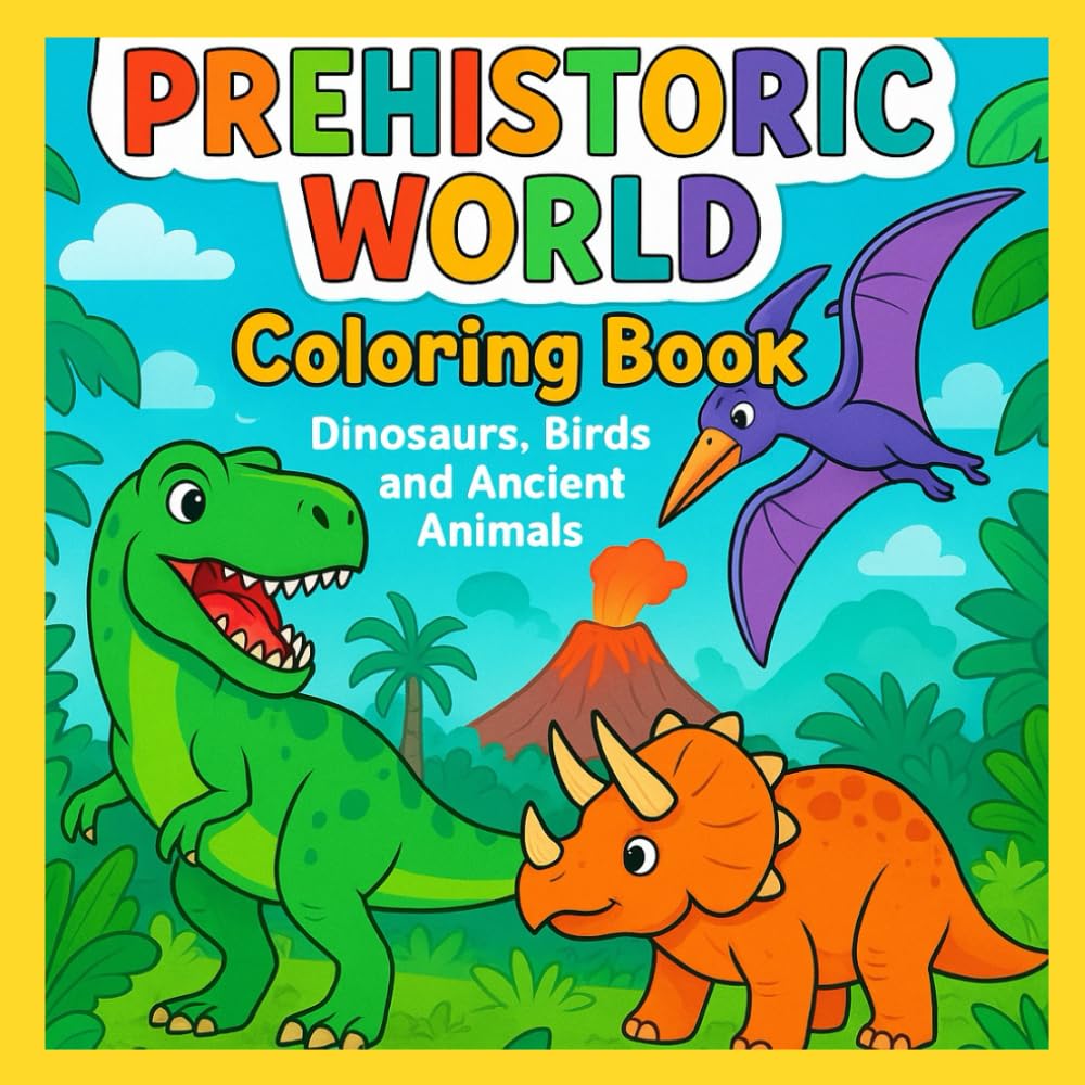 Dinosaurs: Prehistoric Word Coloring Book (Color & Wonder Studio)