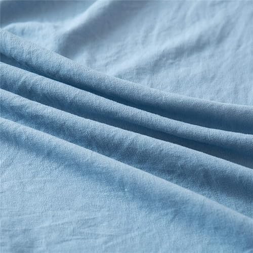 Miniatura 8 de 4U'LIFE Juego de sábanas bajeras y fundas de almohada de microfibra prelavada, súper suave y sedoso, extremadamente suave y cómodo, tela arrugada (1