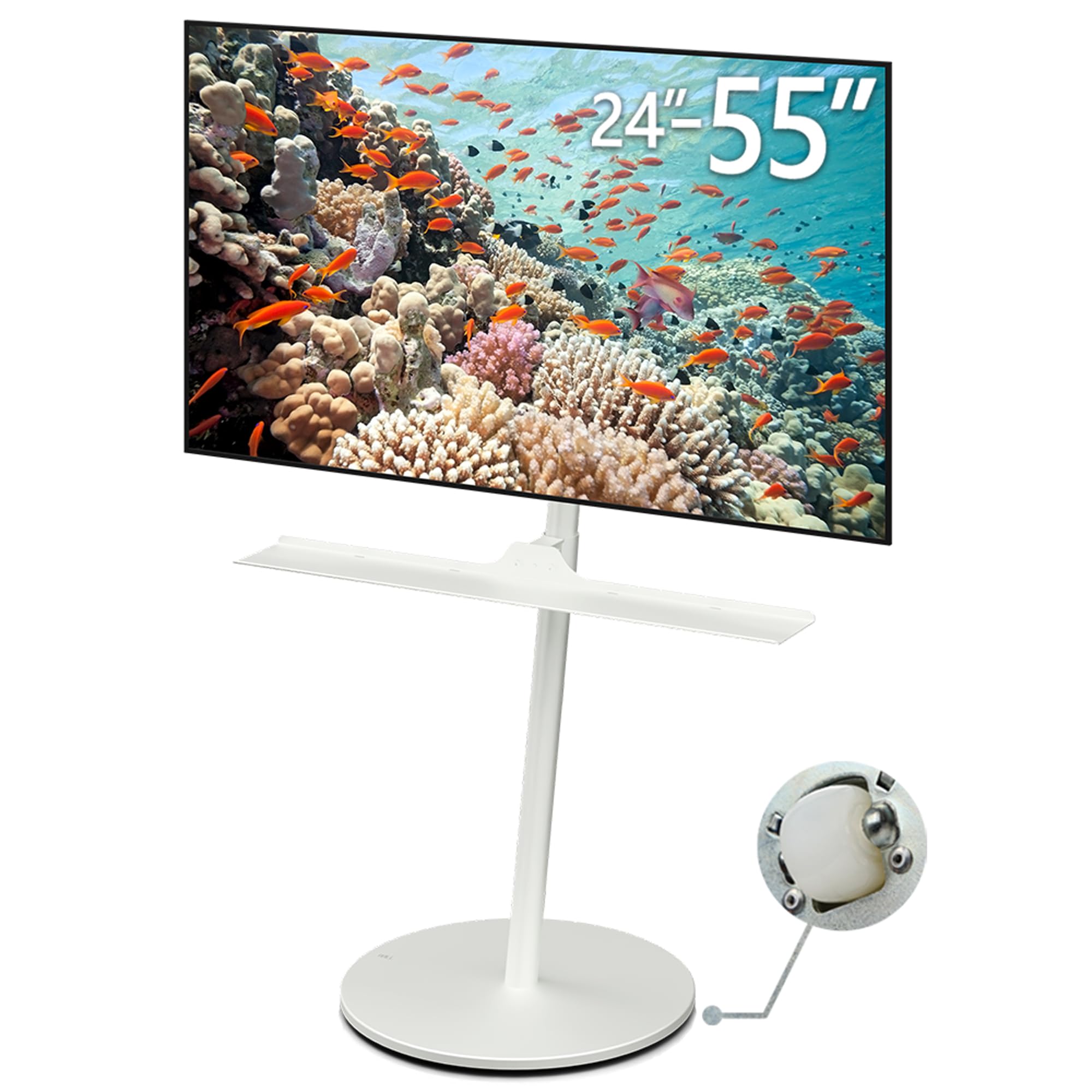 Amazon.com: WALL SEVEN STAND A2 High | Rolling TV Stand for 24–55