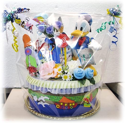 Amazon おむつケーキ ディズニー ドナルド ダック 出産祝い パンパース 40枚 男の子 ベビー カーターズ Disney Baby Dk1084 S おむつケーキ ベビー マタニティ 通販