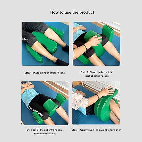 Miniatura 2 de Fydun Dispositivo de torneado para cama multifuncional PU cuero perla algodón en forma de U azul amplia gama de usos (verde)